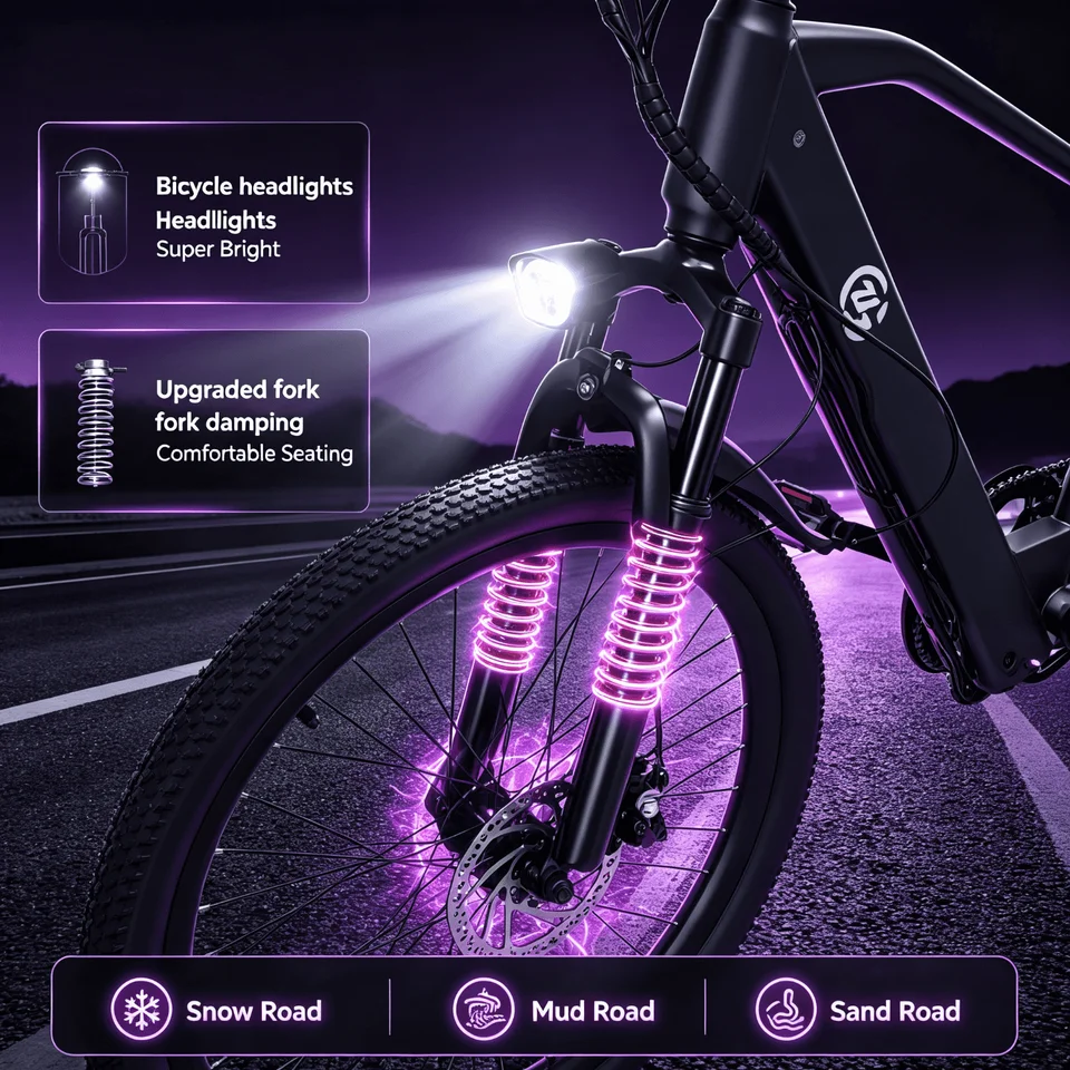 Street cruising 48V 500W motor EBIKE pedal assist mode dual purpose urban commute local shipment great choice for delivery riders modern urban ride ebike heavy cargo downtown ebike affordable household e-bike image 3