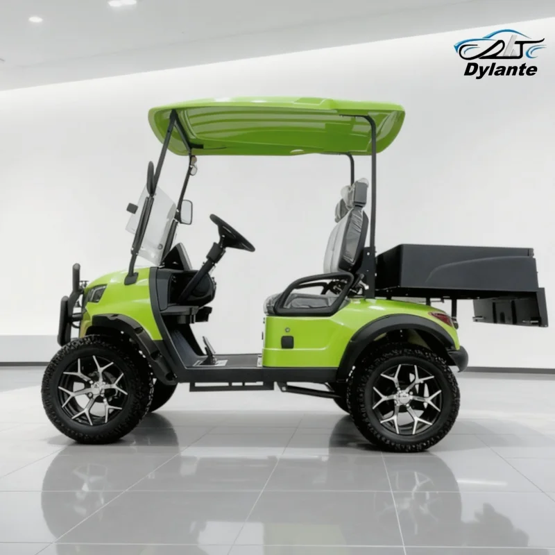 Wholesale Best 5KW Motor Electric Golf Cart 60V Lithium Club Car Practical Adult Electric Sightseeing Bus With Rear Cargo Box