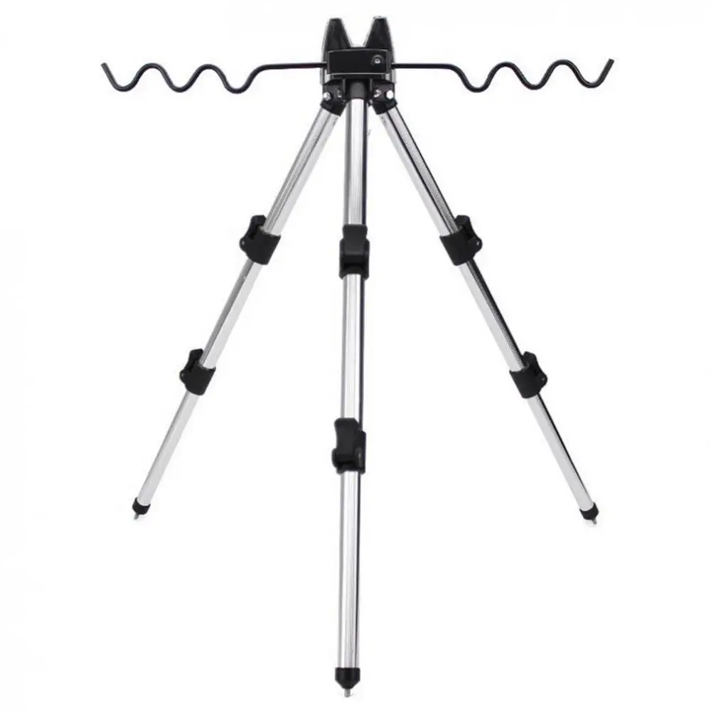 Portable Aluminum Alloy Telescopic Fishing Tripod Holder Bracket for Fish Rod