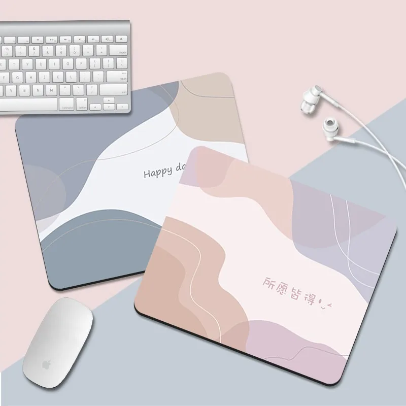 Mouse Pad Morandi Simple and Cute Computer Wrist Guard Pad Female Office Desk Desktop E-sports Student Supplies