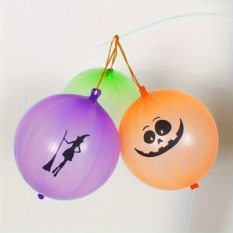 15pcs Halloween Punch Ball Balloons Party Favors for Kid Halloween Treats 18 inch Large Punching Balloons Goodie Bag Filler Part