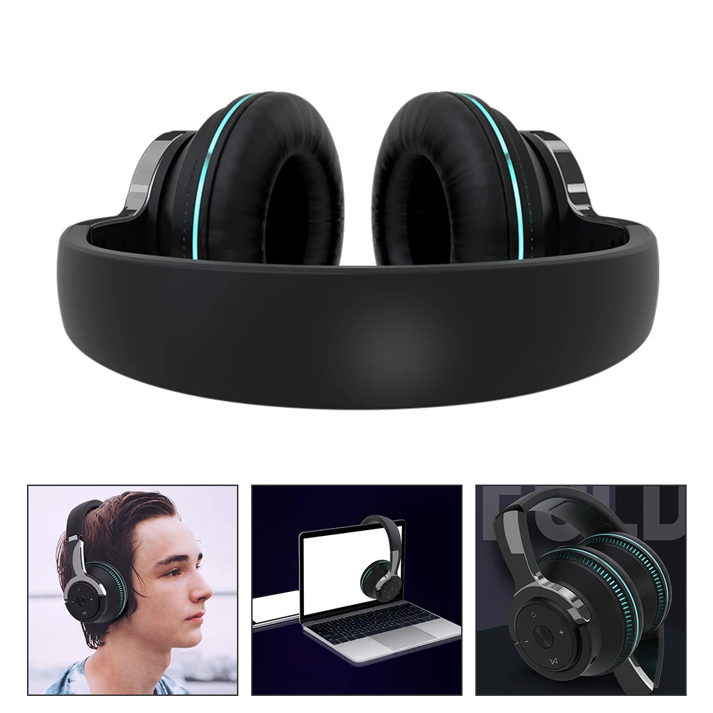

Wireless Headphones Ergonomic Design Foldable Adjustable Gaming Private Model 40mm Driver Low Frequency Sound