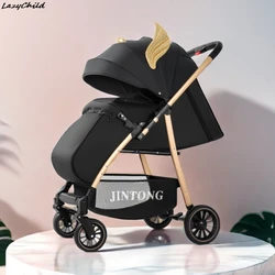 Lazypasseggino a due vie portatile ultraleggero può sedersi e sdraiarsi ombrello alto paesaggio auto passeggino carrozzina nuovo