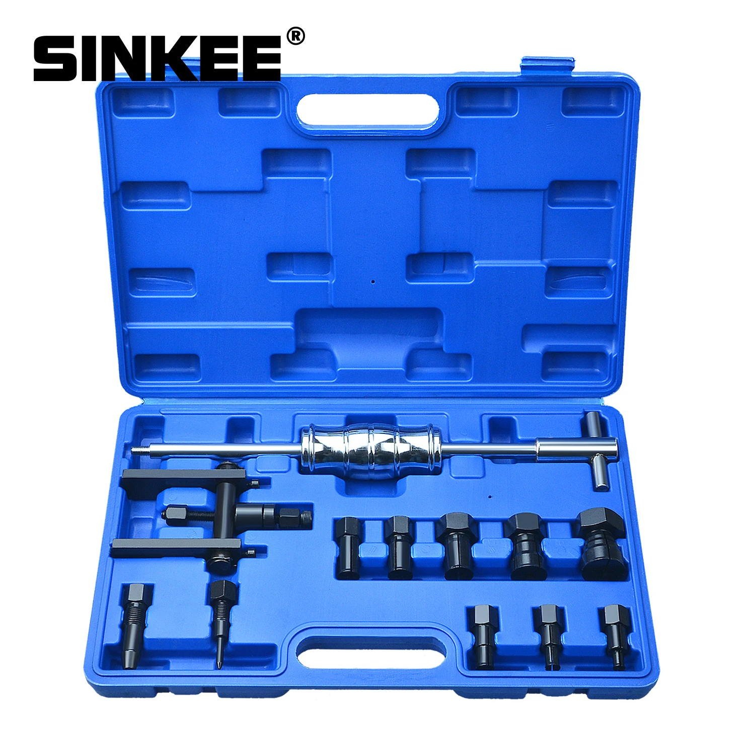 12pc 8-25MM Motorcycle Blind Inner Bearing Puller Tool Kit Slide Hammer Pilot Insert Internal Bearing Removal Tool Set