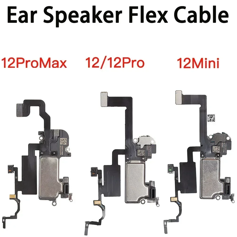 

Ear Speaker For iPhone 12 12Mini Pro Max Earpiece And Face ID Sensor Proximity Light Flex Cable Assembly Replacement