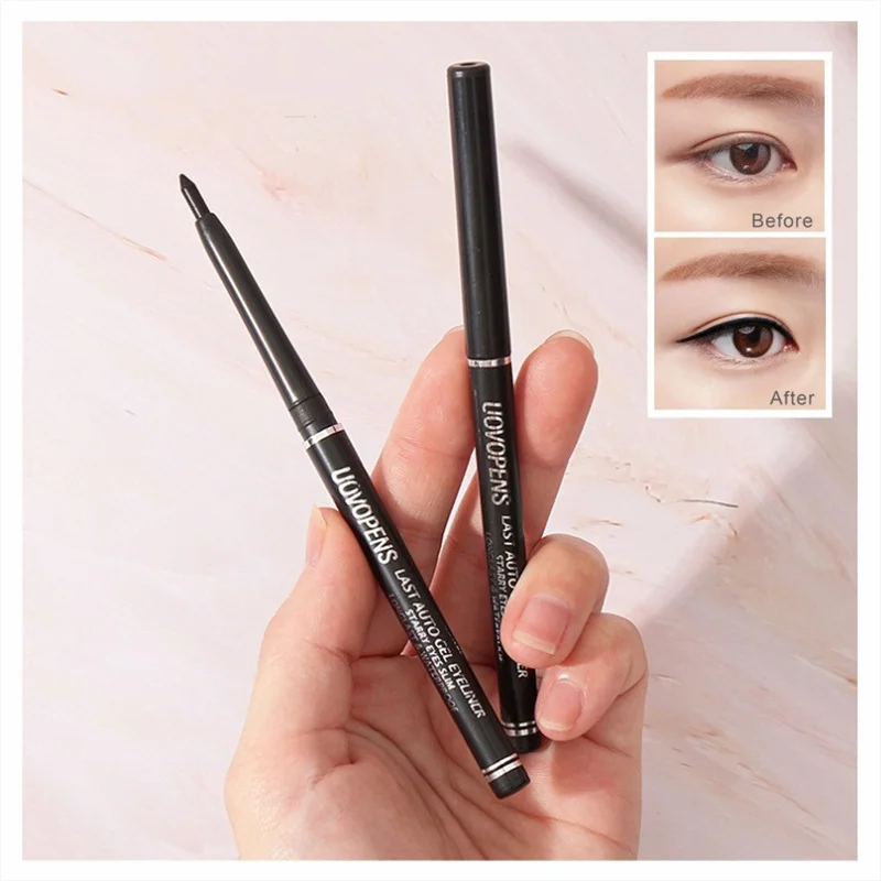 Eyeliner Anti-fioritura qualità professionale Eyeliner nero spesso Ultrafine Eyeliner nero trucco viso tendenza Eyeliner penna colla