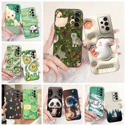 Voor Samsung Galaxy A33 A23 A13 4G Case Mooie Konijn Cartoon Camera Lens Schokbestendige Hoes Voor Samsung A23 5G SM-A236B Een 23 Funda