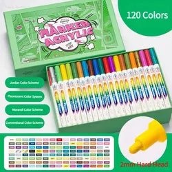 12-120 Colors Acrylic Paint Marker Pens for Rock Painting Paint Markers for Stone Wood Slices Egg Easter Decorations Ceramic Art