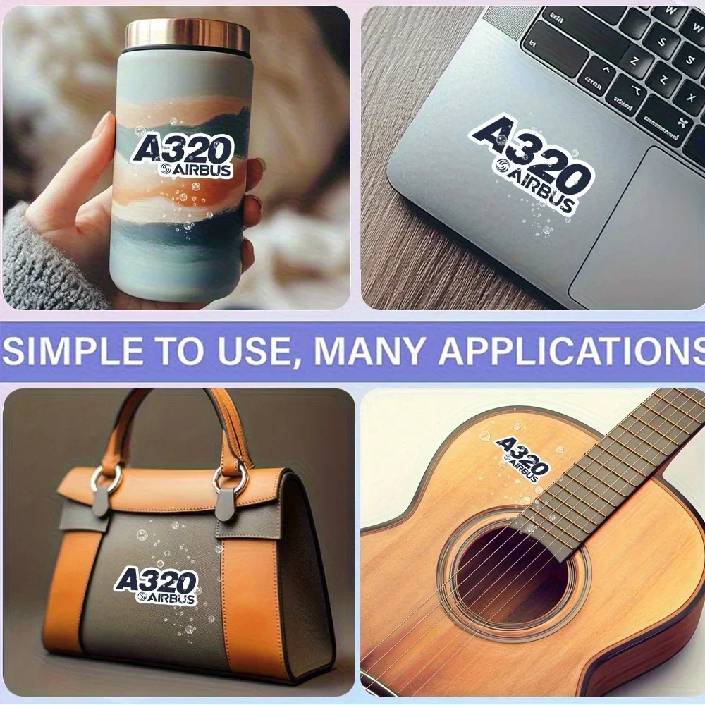 Airbus A320 Plane Car Sticker, Aviation - Themed Decal for Cars, Unique Decor to Show Your Love for Aviation on Your Vehicle