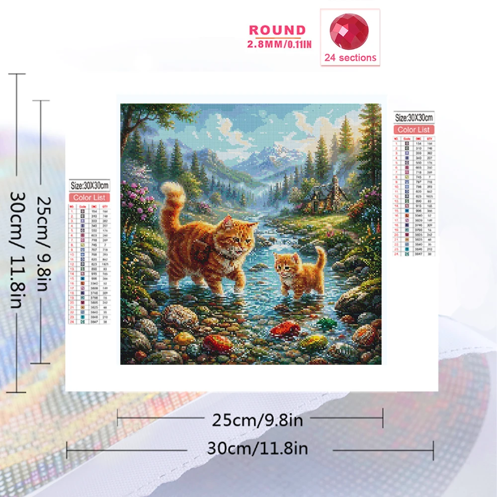 Evershine Diamond Mosaic Cat A - đánh giá và giá Embroidery Cross Stitch Patterns