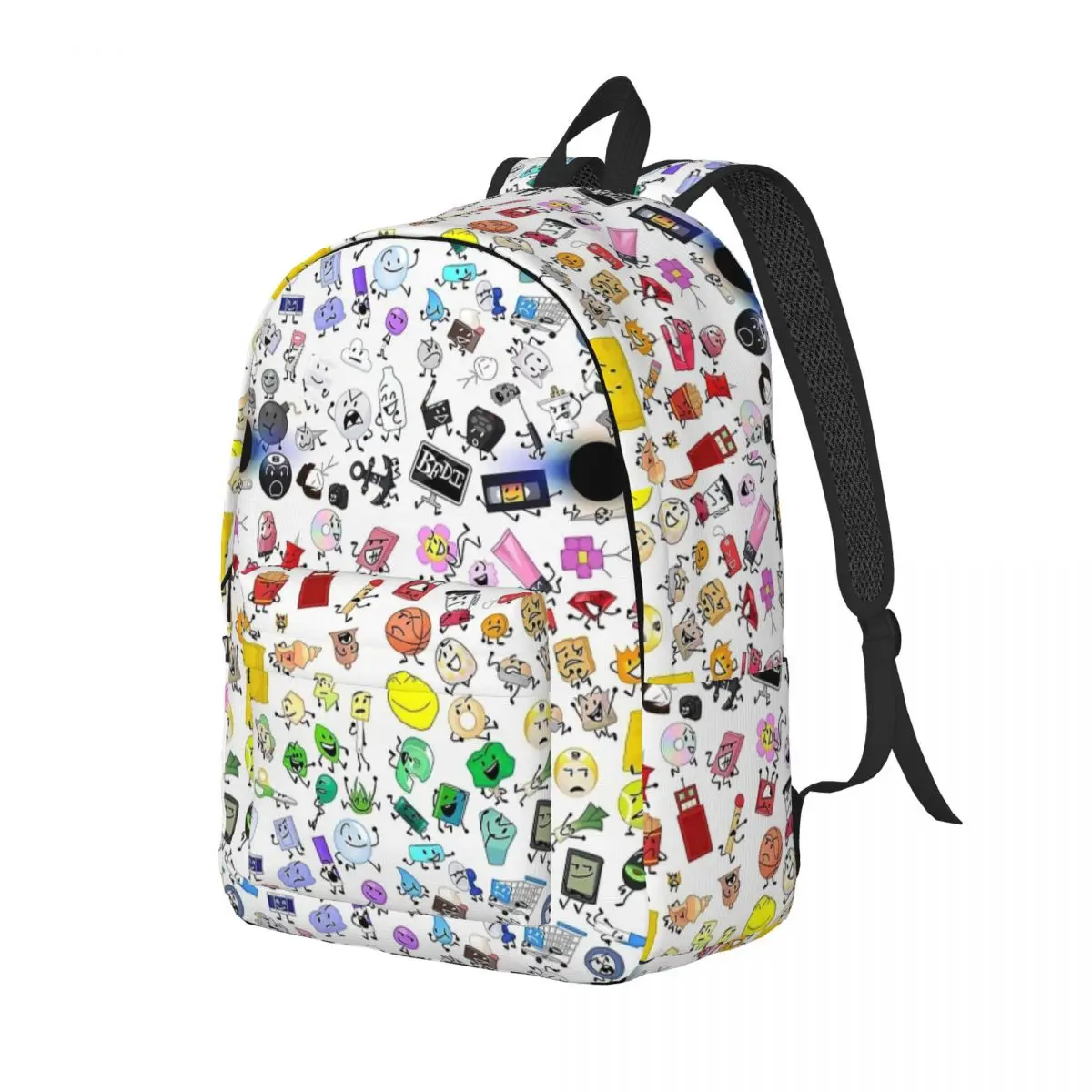 Mochila BFB y TPOT Battle For Dream Island para niño y niña, bolsas de libros escolares para estudiantes, morral de lona para preescolar y primaria