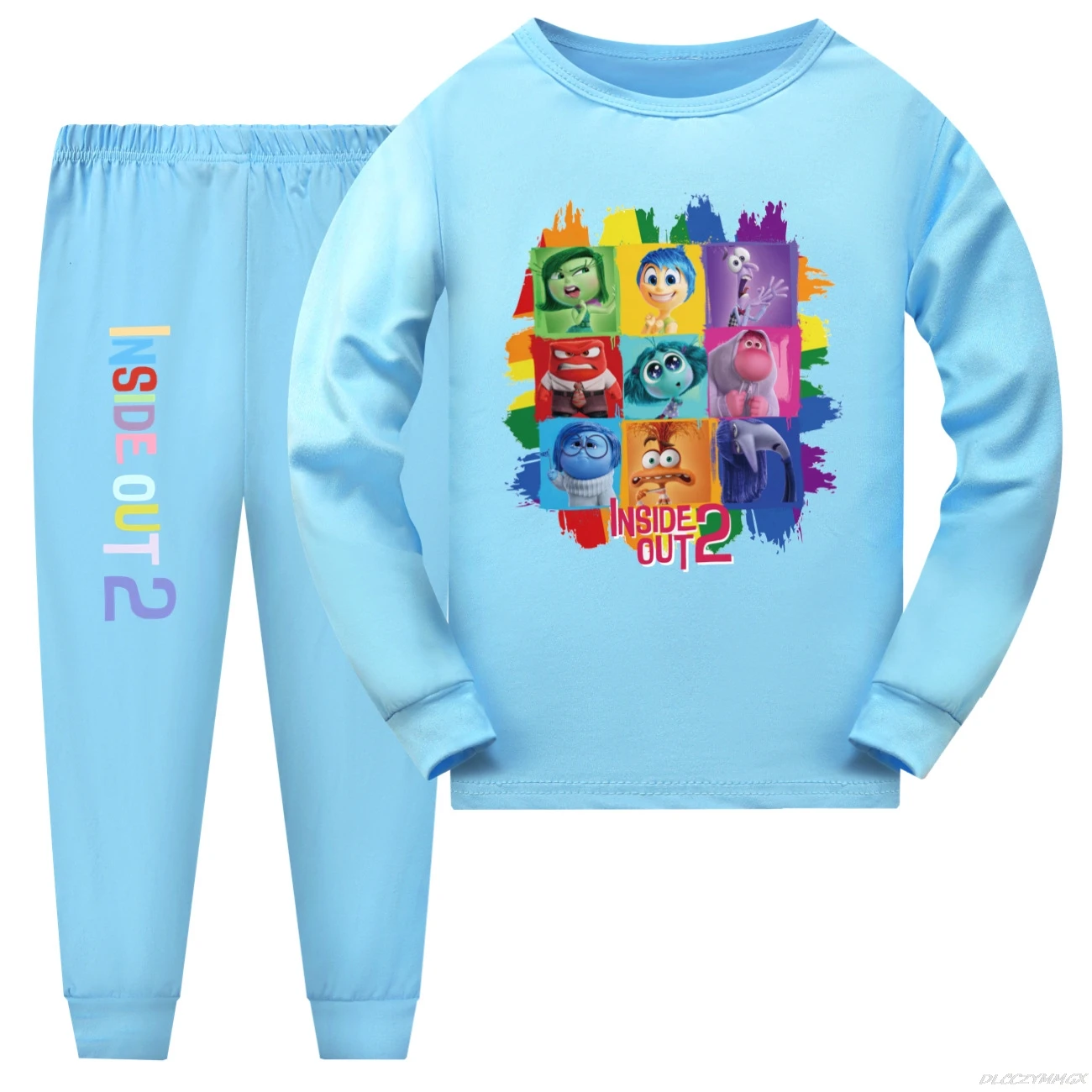 

inside out2 T Shirt sets Kids Pyjamas Boys Long Sleeve Sleepwear Baby Girls Pajamas Girls Home Wear Clothes Kid Best Gift