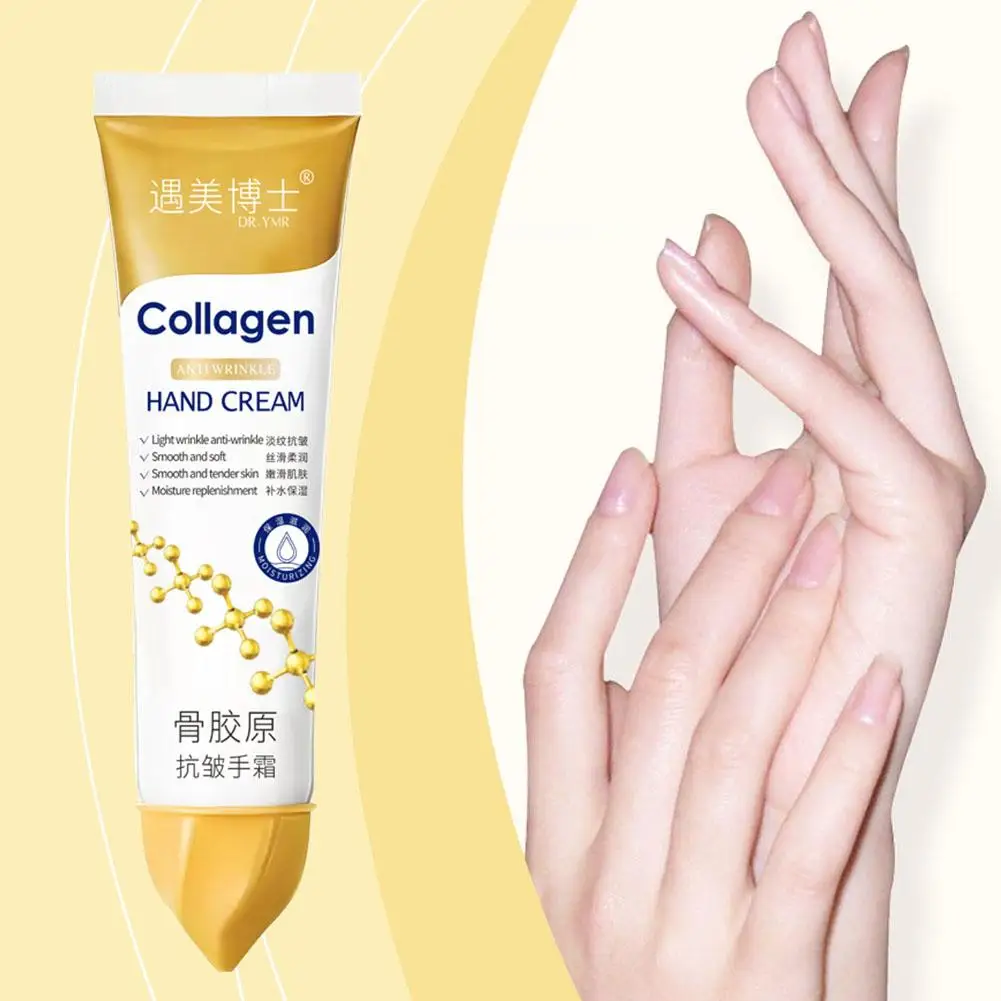 1/3/5PCs Collagen Anti-wrinkle Hand Cream Moisturizing Nourish Exfoliating Calluses Removal Gel White Repair Dry Hands Skin Care