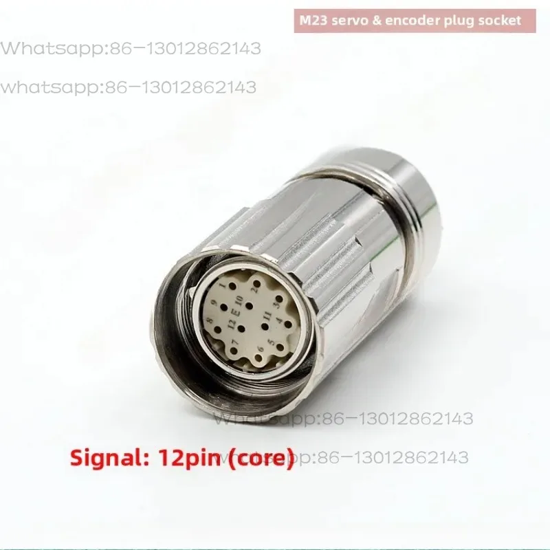 2026  NEW  M23 Connectors 6, 8, 12, 17, 19 Pins Male and Female, Pinhole Servo Motor Encoder Socket Plug