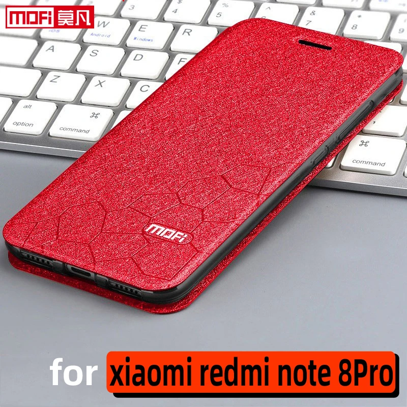 flip case for xiaomi redmi note 8pro case redmi note 8 pro cover stand leather mofi redmi note8pro book back fundas luxury coque