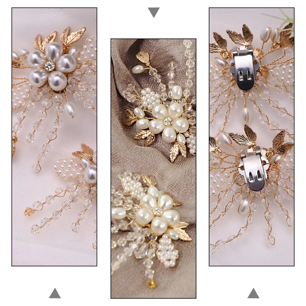 

Metal Shoe Buckles Crystal Pearl Decorations Wedding Party Bridal Shoes Accessories ShoeDecor NonDancing Performances Charm