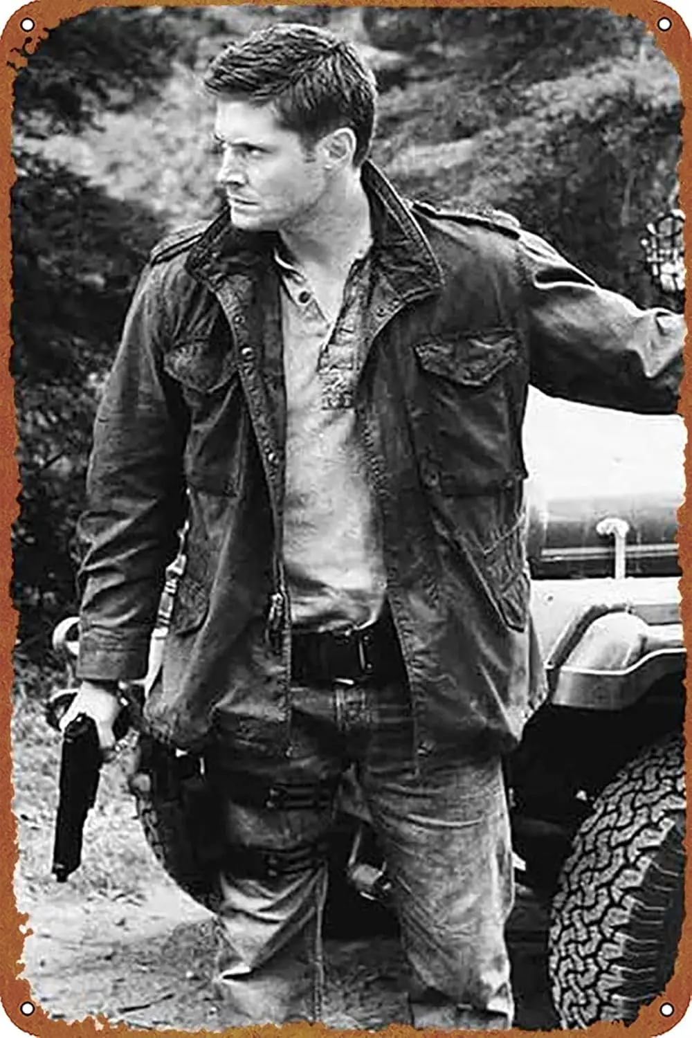 1p,DEAN WINCHESTER movie poster Vintage Metal signage Vintage tin signage for Cafe bar home wall decoration