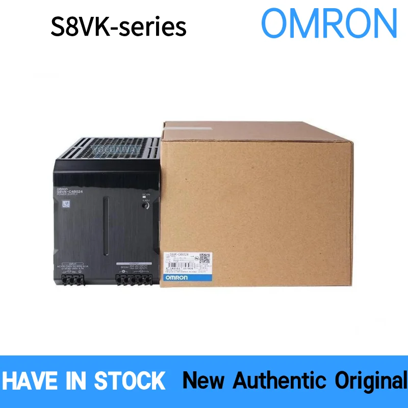 Authentic OMRON S8VK Series Power Supply - C/T/G Type 24VDC Output, 60W-960W Range, DIN Rail Mount for Industrial Control