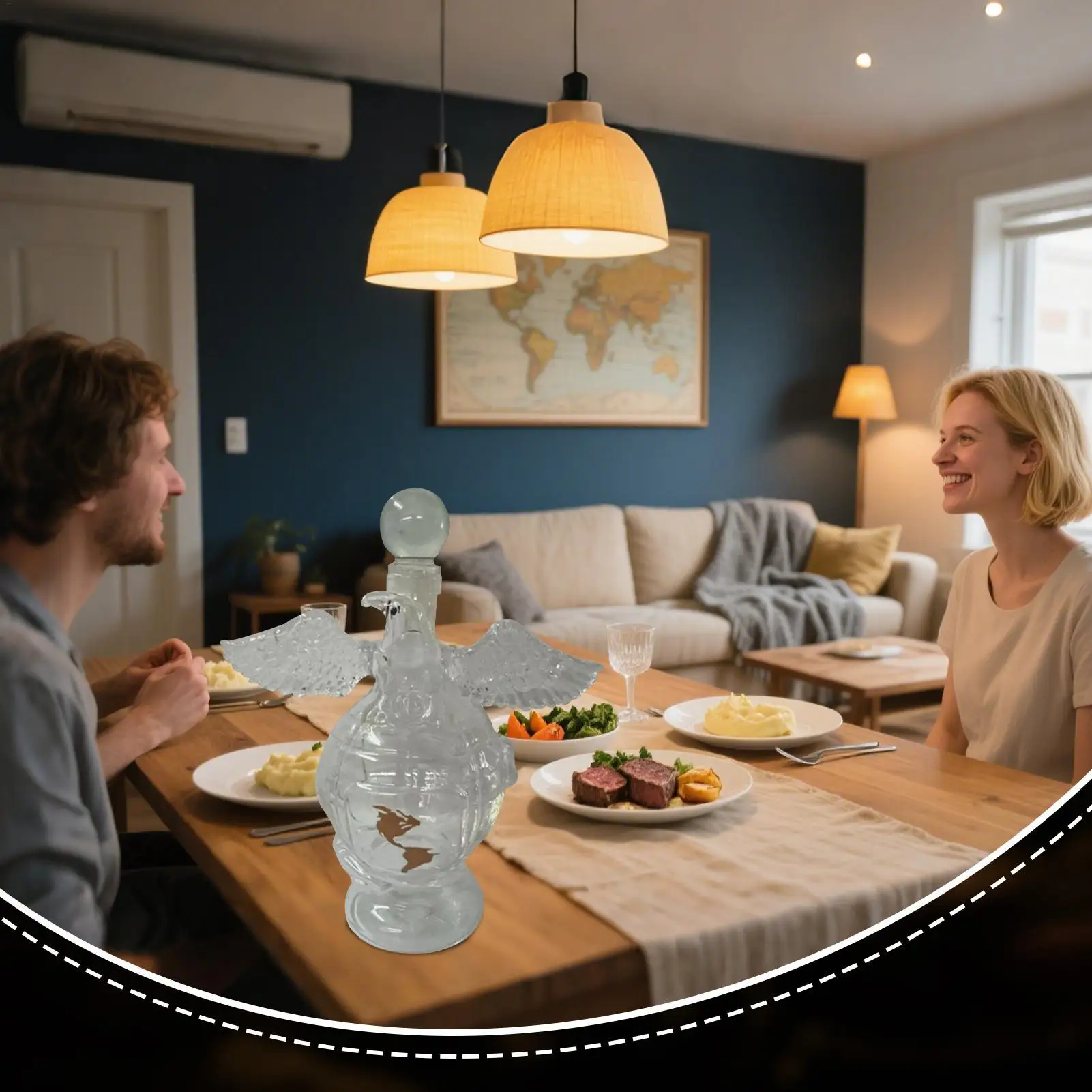 

Бутылка для виски в форме орла, бутылка для ликера, декоративный диспенсер для виски для дисплея, коллекционная мужская и женская вечеринка, гостиная, кабинет