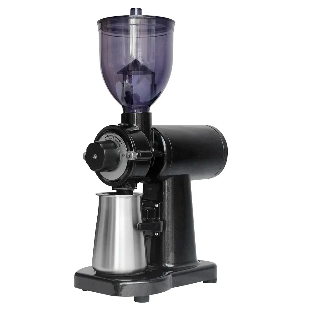 110V Electric Coffee Bean Grinder Ghost Teeth Burr Small Steel Cannon Mill Commercial & Household Use