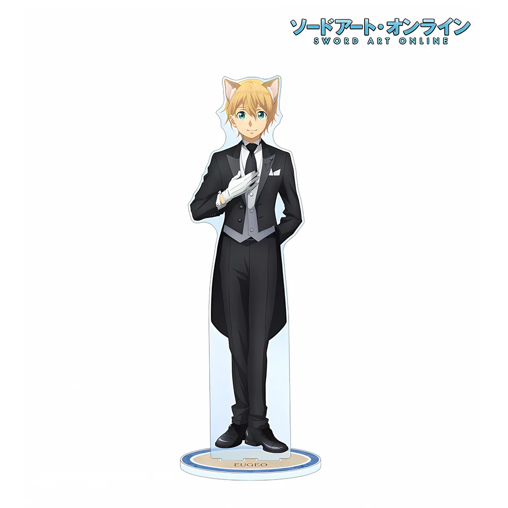 Anime Sword Art Online Acrylic Stand Figure Keychain Kirito Asuna Alice Eugeo Keyring Maid Butler Ver. Desktop Decor Gift view 5