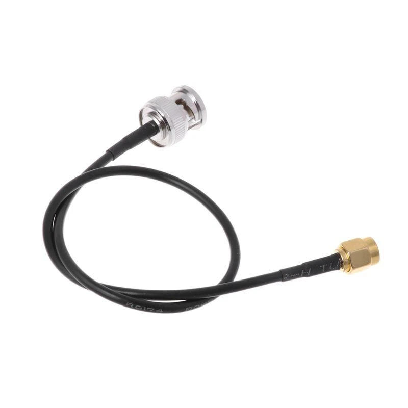 BNC Male to SMA Male Plug RG174 CONNECTOR CABLE RF محول التجميع المحوري #4