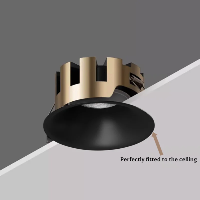 

Embedded curved ceiling lamp with anti-glare function / Living room, hotel, villa ceiling 7W10W light 110V/220V indoor lighting