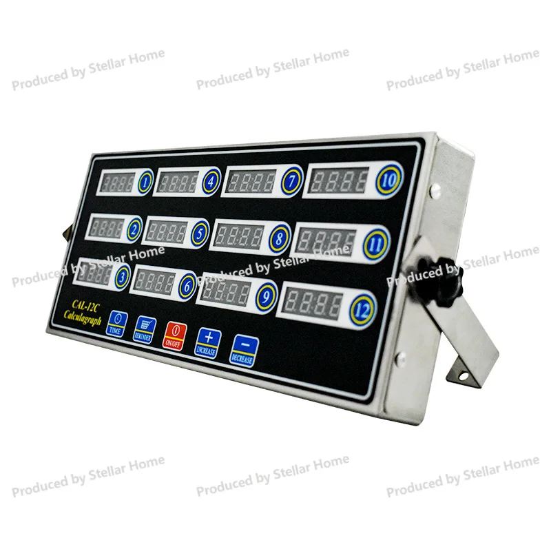 12-channel Digital Commercial Kitchen Timer - Perfect for Burger, Fried Chicken, Bubble Tea Shops, and Baking Kitchens - Timer