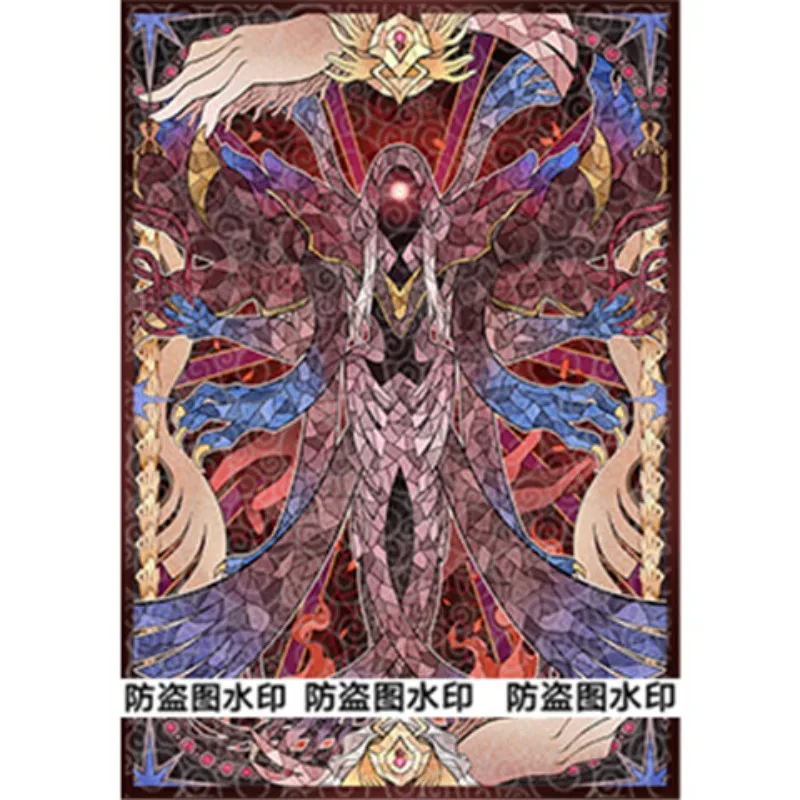 60pcs/set Yu‑Gi‑Oh! Yusei Fudo/Stardust Dragon Laser Flash Card Cover 63x90mm OCG Game Collection Card Protection Cover Toy Gift view 5