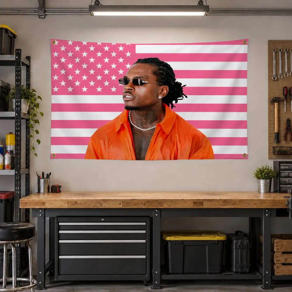 Rapper Gunna Hip Hop Flags Personalized Banner Flag Room Dorm Camping Picnic Garage Bar Outdoor Wall Decor