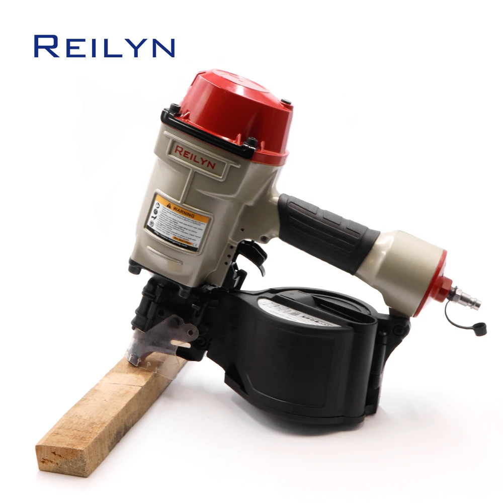 Reilyn Pallet Making Coil Nailer MCN70 Industrial Pneumatic Nail Gun 50-70 mm Roll Nails for Framing Roofing Fencing Panels