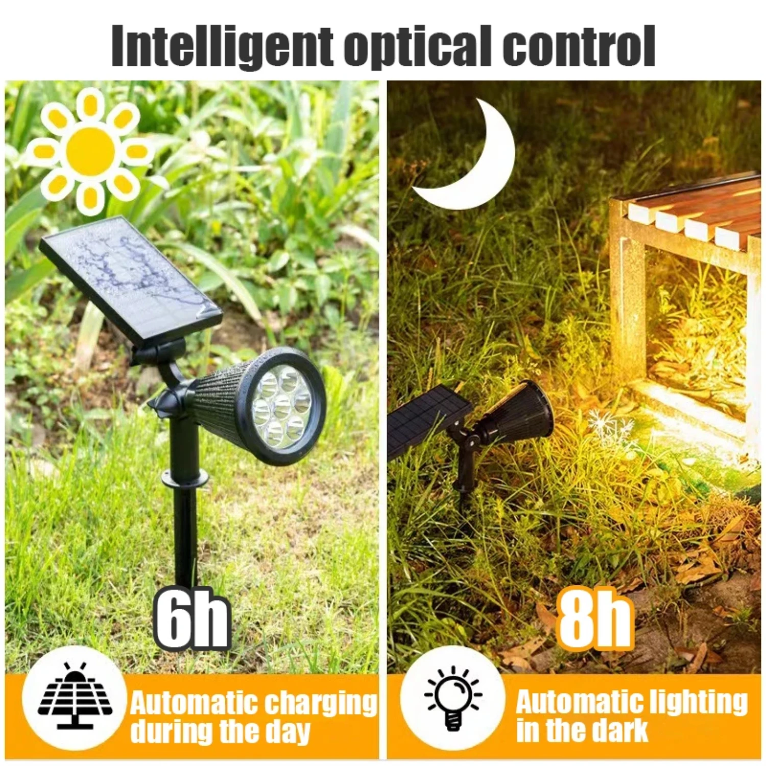 Elegantes lámparas de pared solares para jardín NT Villa para una iluminación elegante - Luces exteriores impermeables IP65 - LED solar de bajo consumo