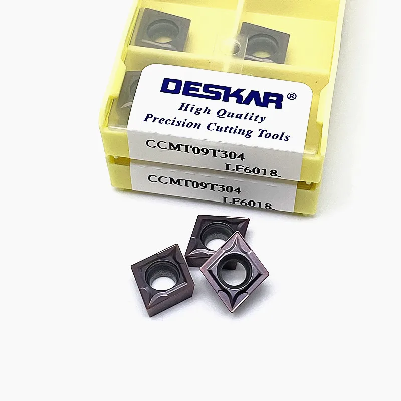 Mesin bubut CNC ตัดคาร์ไบด์ LF6118 LF6018 CCMT120404 CCMT060208CCMT09T304 CCMT060204 deskar สำหรับสแตนเลส