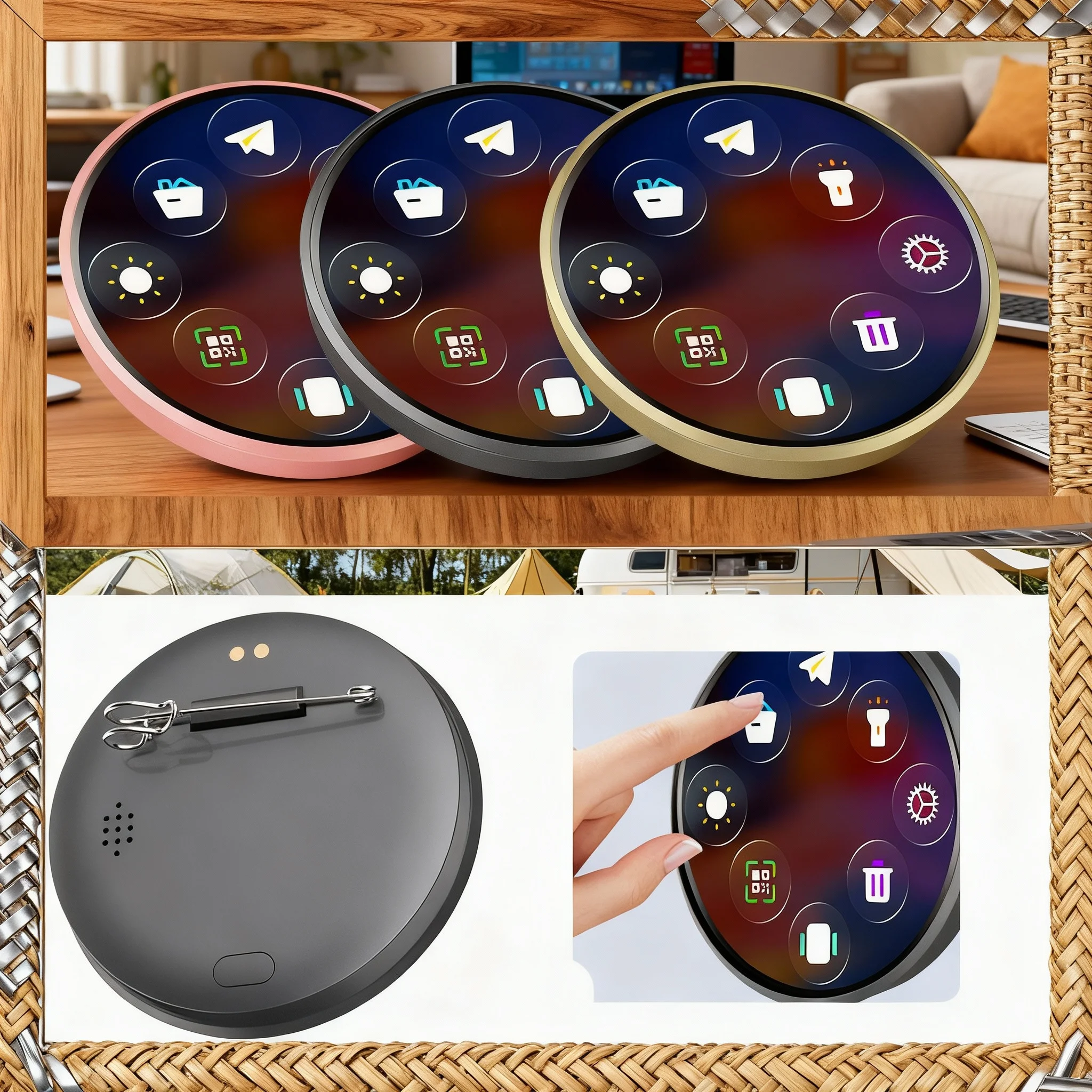 

НОВЫЙ Динамический электронный бейдж с цифровым дисплеем в стиле аниме для игровой периферии – отличный подарок на день рождения для отаку