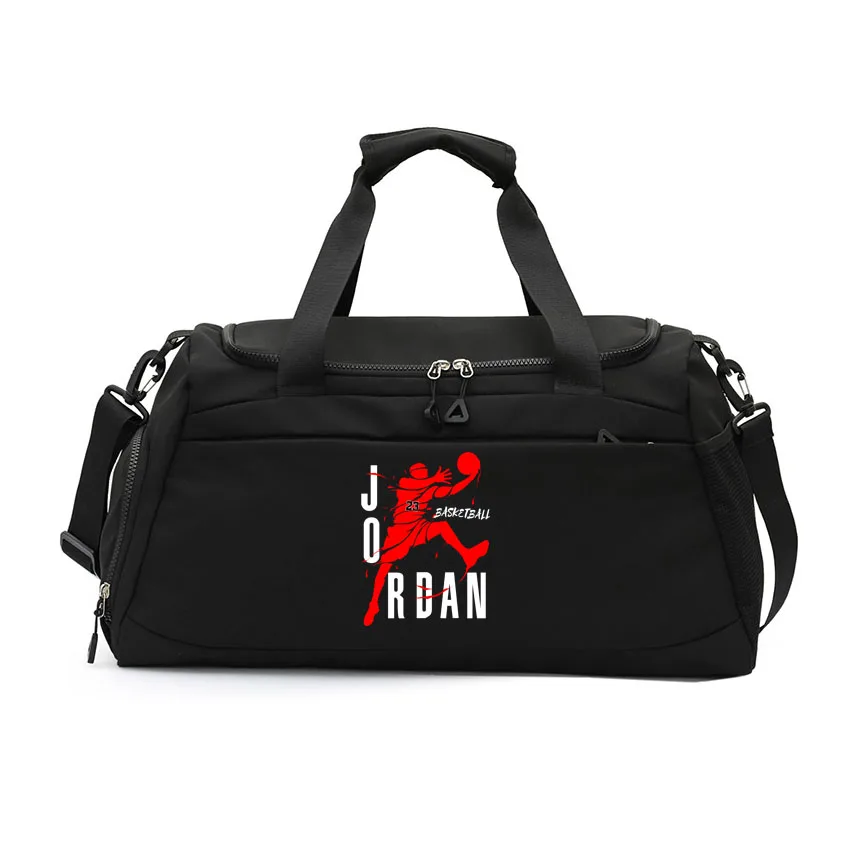 

Large Capacity Duffle Bags JO Letter Cartoon Printed with Shoe Compartment Sports Fitness Basketball Bags Women Men Yoga Bag