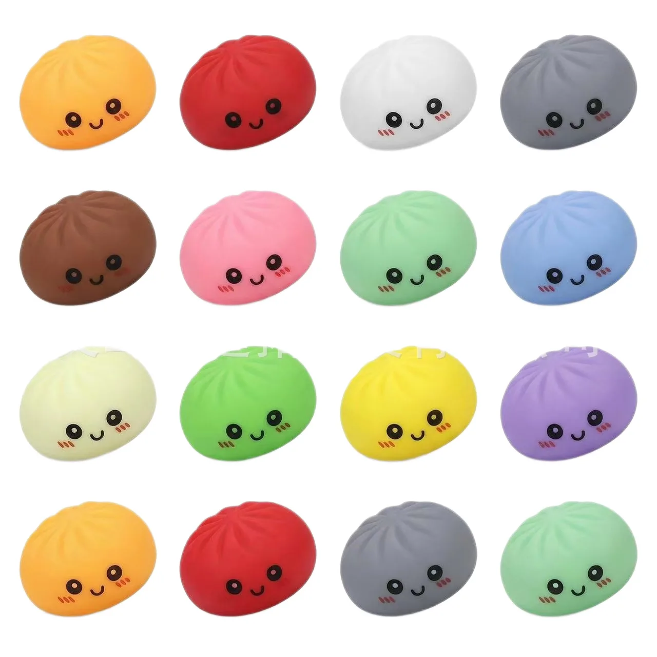 Sensory Fidget Prank Toy Colorful Mini Bun Dumpling Squishy Cute Stress Relief Squeeze Toy for Kids Adults Relieve Boredom - view 5