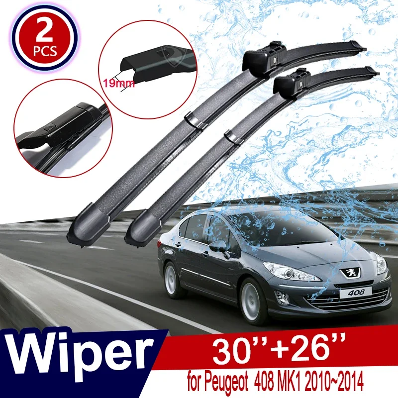 

For Peugeot 408 MK1 2010 2011 2012 2013 2014 Car Wiper Blades Front Windscreen Window Windshield Wipers Car Accessories Goods