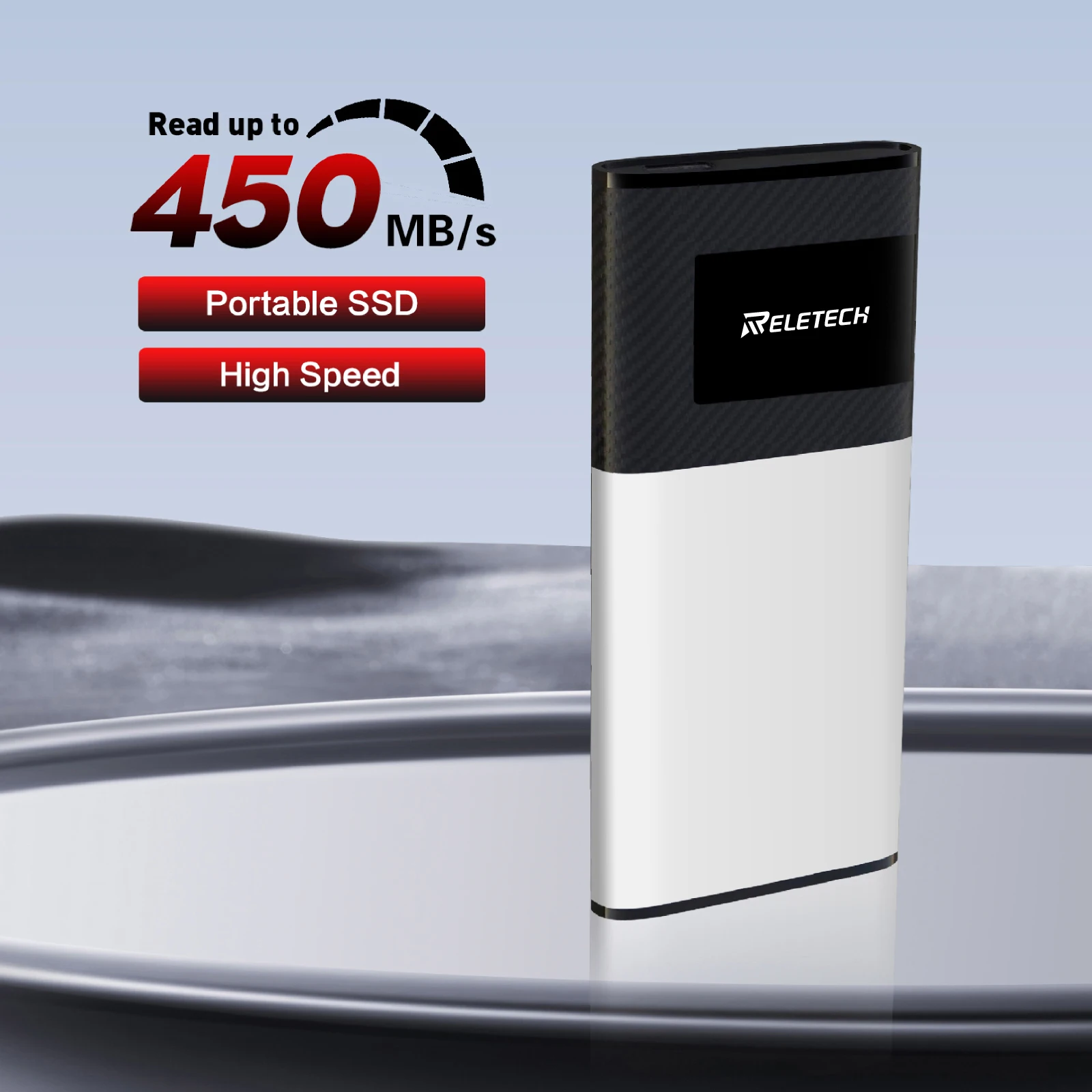 

Reletech P20 Portable SSD USB3.2 Gen2 PC and Mac Gaming Students Professionals Extemal Up To 450MB/s