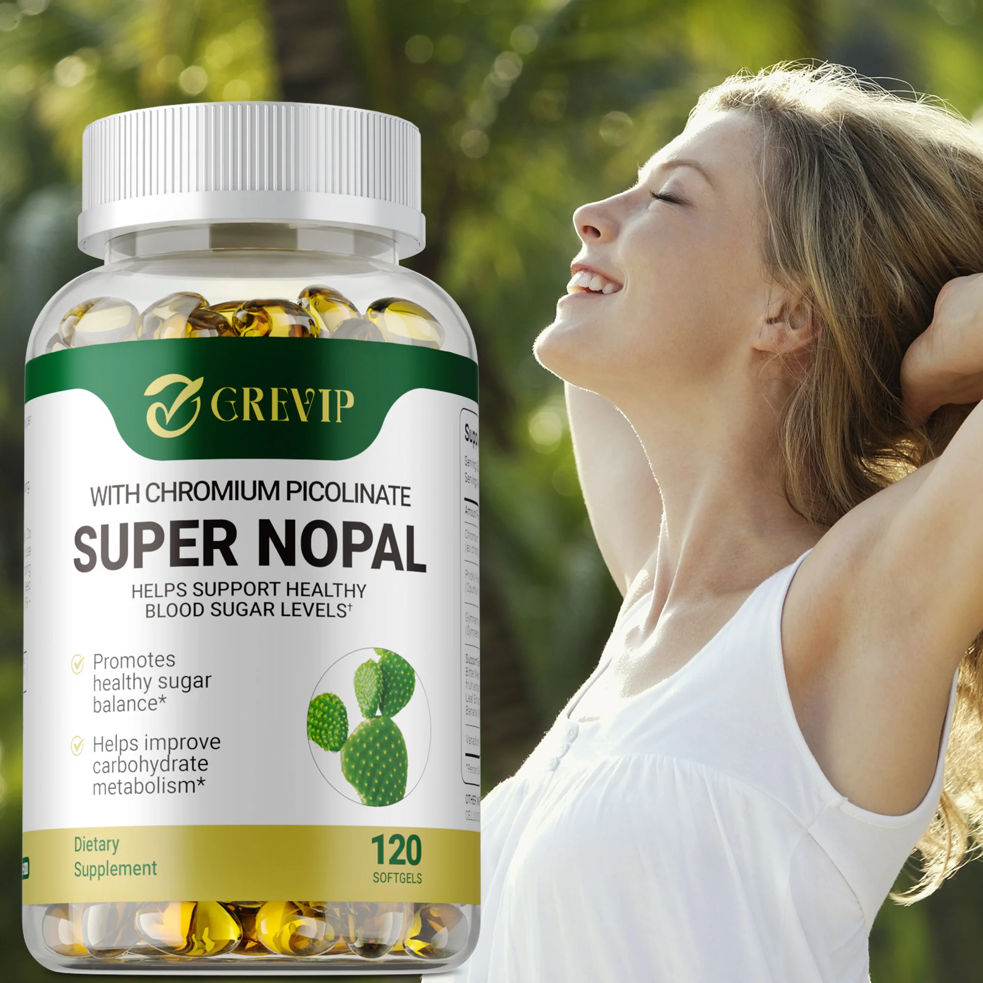 Super Nopal (Cactus) Supplement - Antioxidant, Promotes Digestion Health, Relieves Bloating, and Reduces Wrinkles
