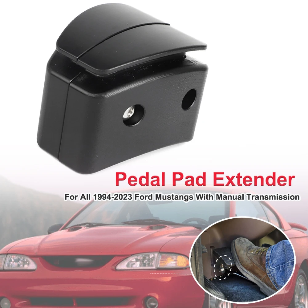 

Pedal Pad Extender 1.5" E-Z Clutch POM Material For All 1994-2023 Ford Mustangs With Manual Transmission