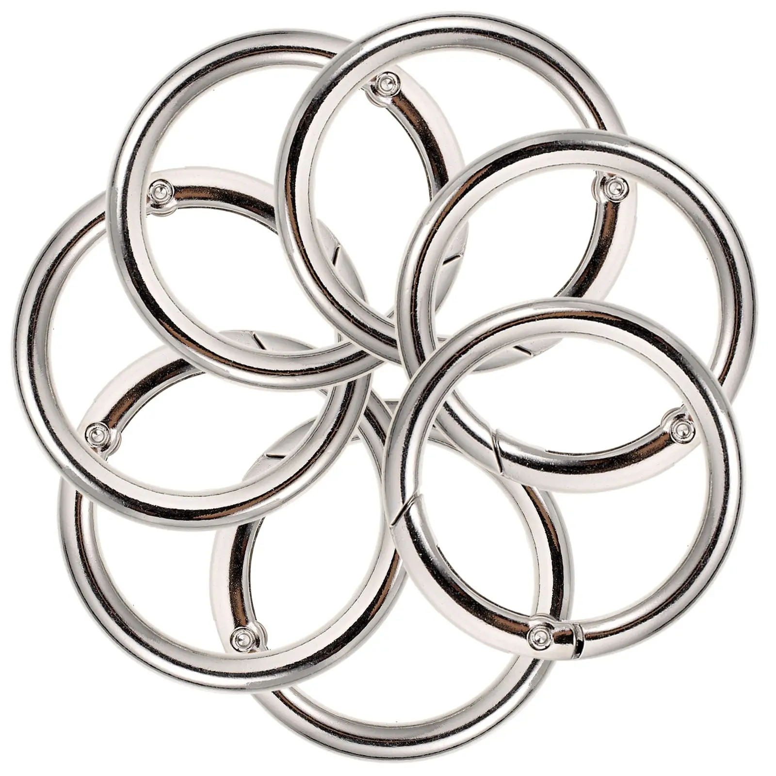 

10 Pcs Round Split Retro Style Keyrings Chain Portable Key Rings Metal Portable Retro Split Key Keychains Rings Style