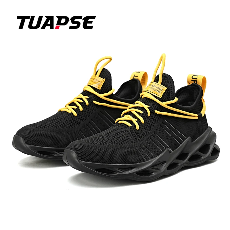 TUAPSE Hot Sale Man Running Shoes Soft Outdoor Men's Sneaker Casual Antiskid Wear-resistant Jogging Men Sport Shoes Size 39-46