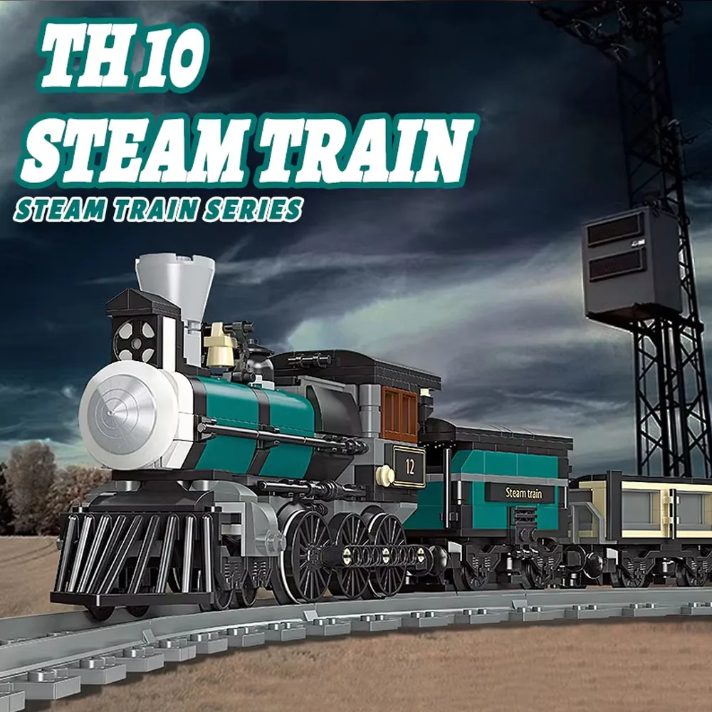 

Creator Expert Technical TH 10 Steam Train Model Building Blocks Bricks Railroad Assembly 59001 High-Tech Kids Toys Gift 560pcs