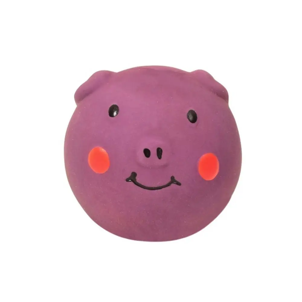 

Pet Biting Toys Cartoon Latex Squeaky Dog Toys Soft Colorful Pig Pet Squeaky Toys Bite Resistant Doy Molar Toy Self Happy