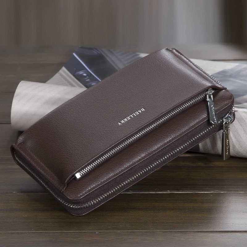 Baellerry Neue Herren-Geldbörse, tragbare Handgelenktasche, große Aufbewahrungstasche, das perfekte Geschenk für Geschäftsleute. – Detail 13