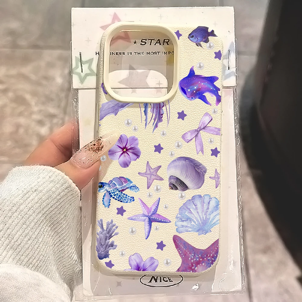 Fantasy Sea Creatures Phone Case For iPhone 17 16 15 14 13 12 11 ProMax 16 15 14 Plus 17 16 15 14 Pro 17Air Silicone Matte Cover