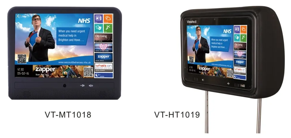 Low Price Sale 10INCH Car Screen Touch Wifi HD Android Advertising Advertising Rear Seat Display TV Car Headrest Monitor Taxi view 5