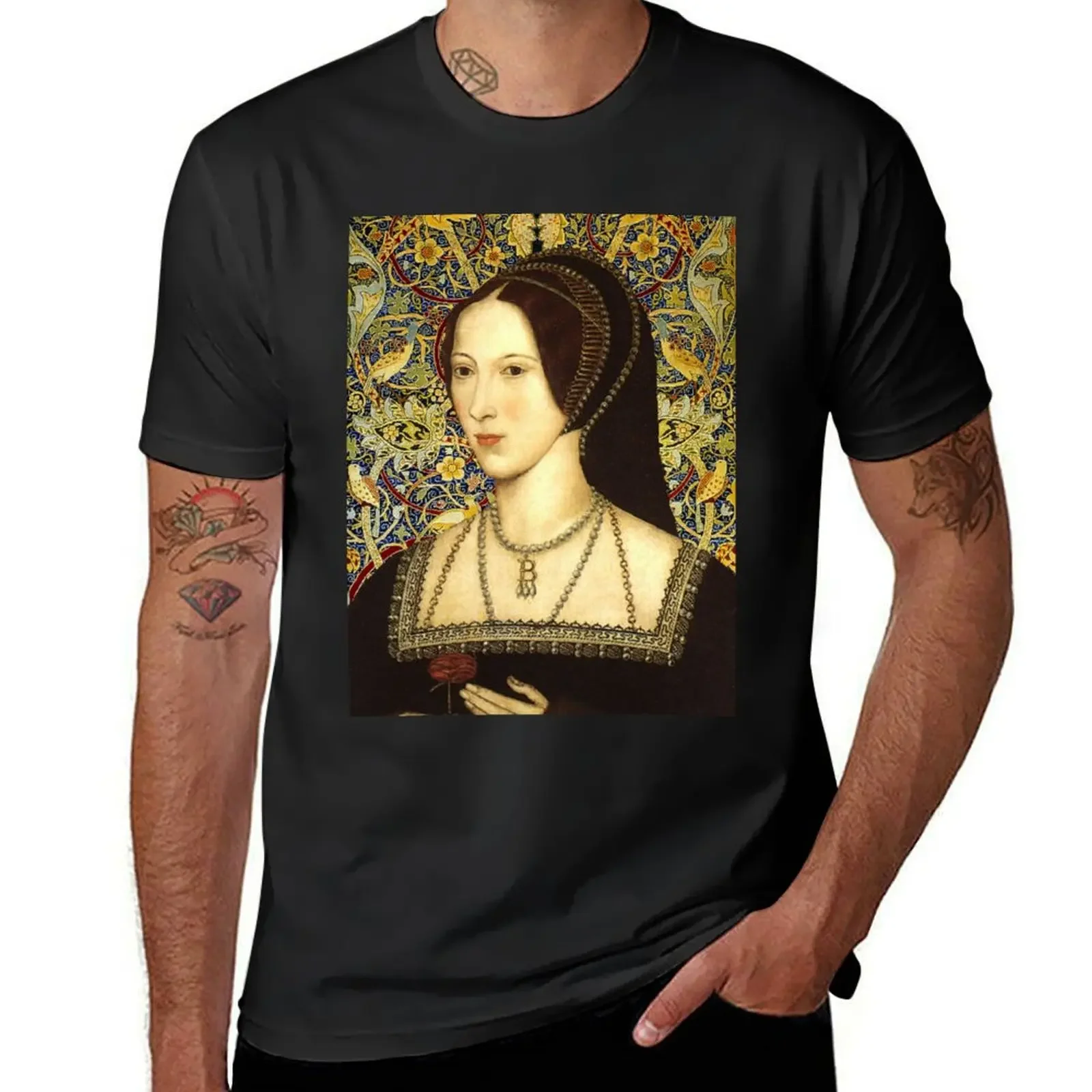 

Anne Boleyn, Queen of England T-Shirt anime clothes sweat gifts for boyfriend tee shirts for men