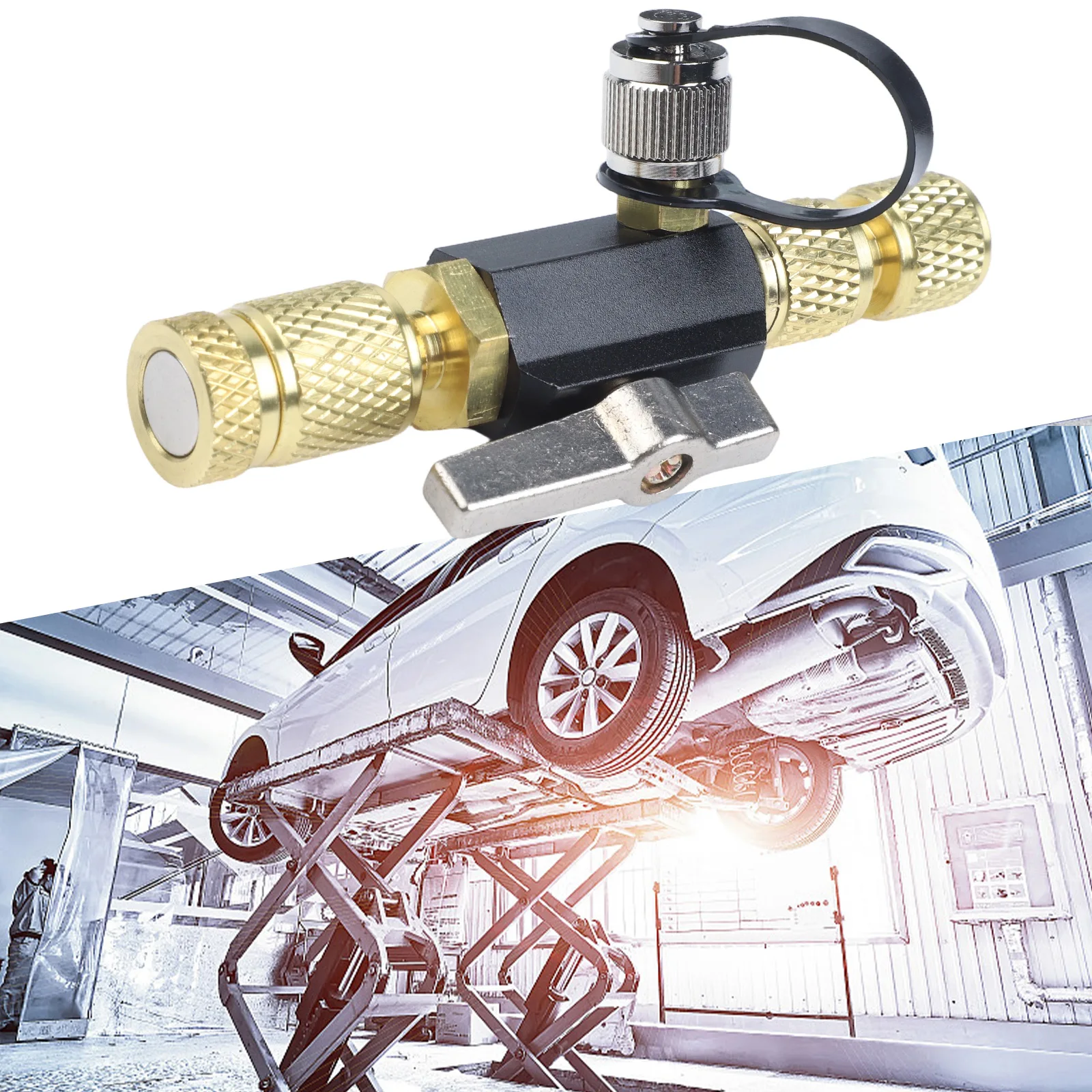 

Инструмент для удаления сердечника клапана с вакуумным рейтингом, черный, 1/4 x 5/16 дюйма, совместимый с автомобильными аксессуарами R410A