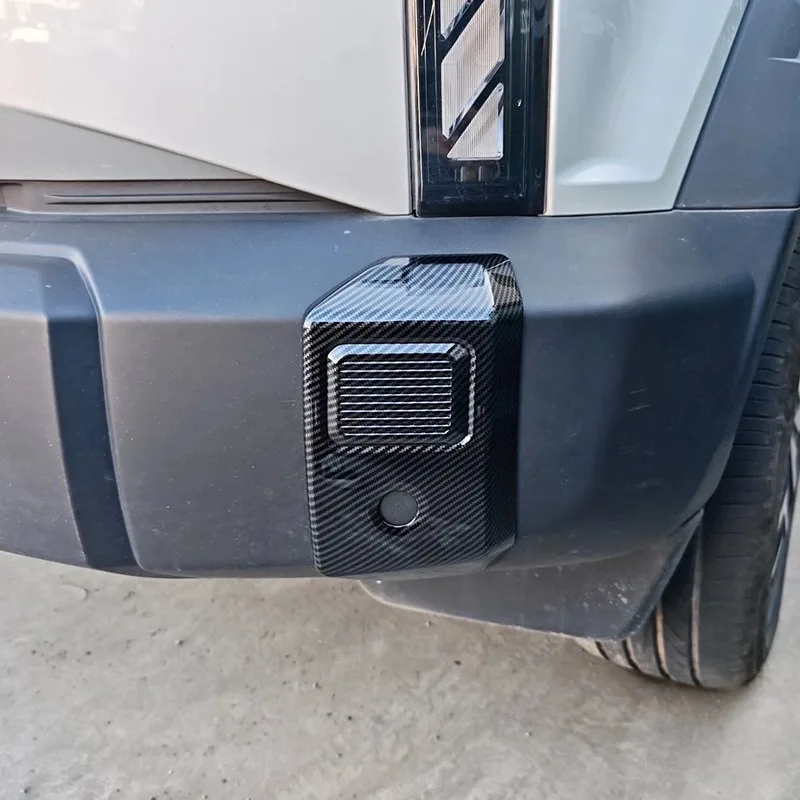 

Weizhida For Chery Jaecoo J6 Icar 03 2024-2025 ABS Carbon Fiber Car Front Rear Fog Lamp Covers Trim Car Accessories